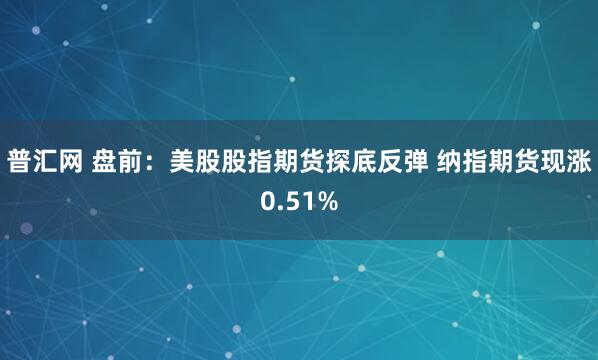 普汇网 盘前：美股股指期货探底反弹 纳指期货现涨0.51%